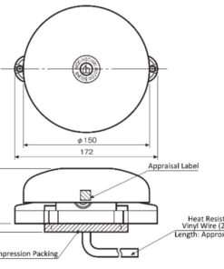 Bản Vẽ Chuông Báo Cháy Hochiki Fbb 150jw